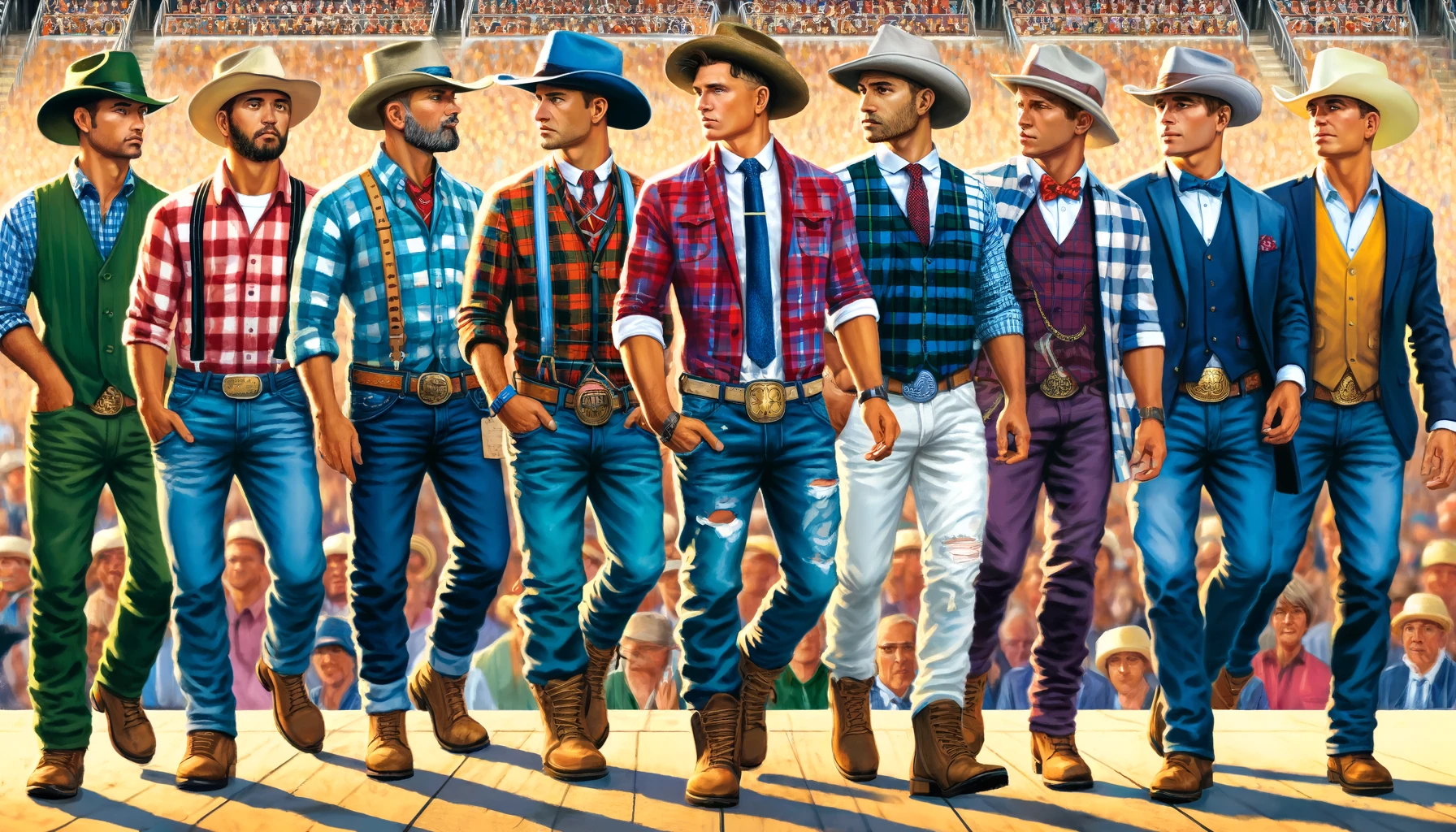 The Best Dressed Farmer competition, where farmers attempt to outdo each other with their finest plaid shirts and denim jeans (2) The Best Dressed Farmer competition, where farmers attempt to outdo each other with their finest plaid shirts and denim jeans (2)