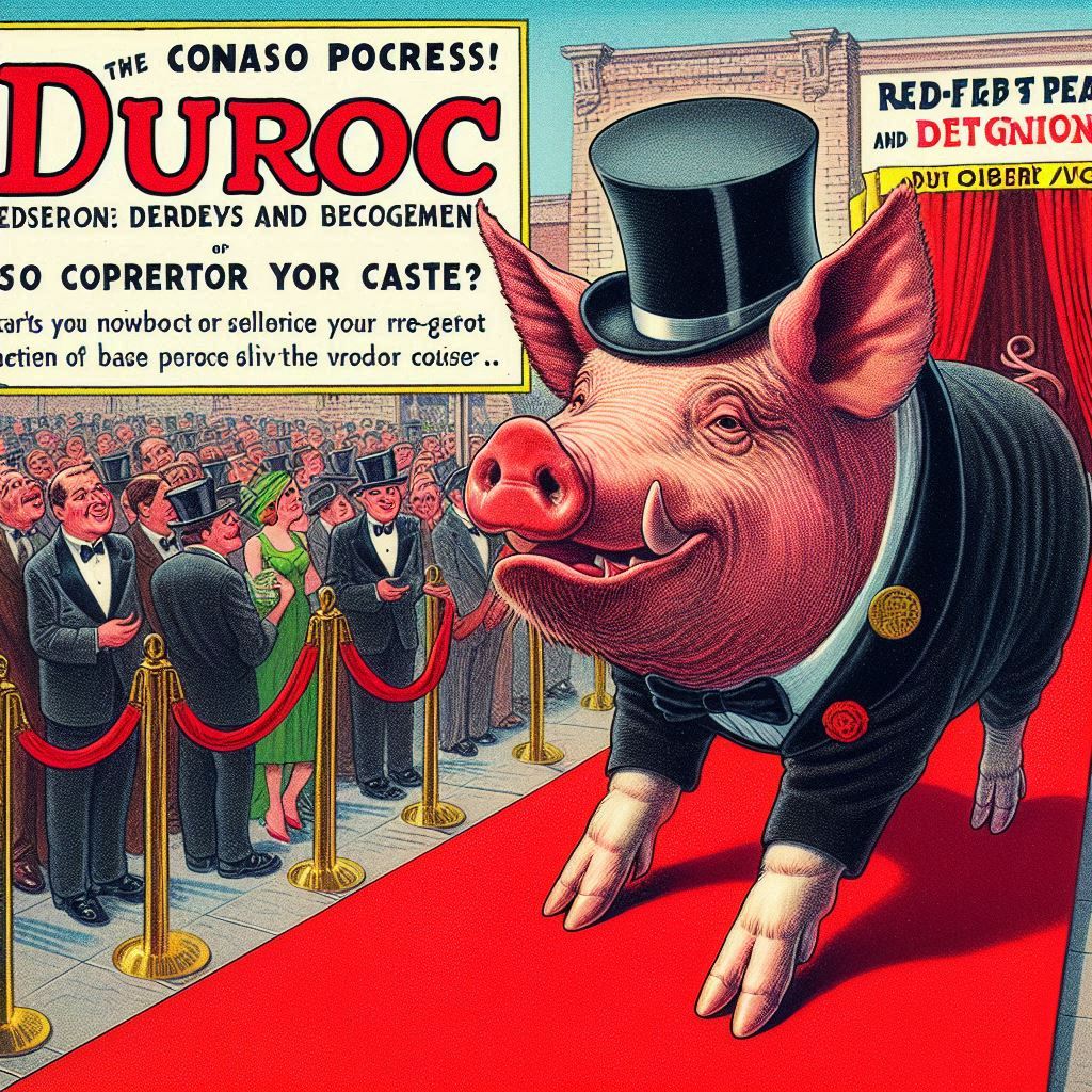 Duroc Pigs Demand Red-Carpet Treatment and Recognition for Superior Taste (2) Duroc Pigs Demand Red-Carpet Treatment and Recognition for Superior Taste (2)