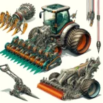Tesla Electric Tractor Plans - Detailed and vivid concept art of attachments for the futuristic electric tractor designed by rocket scientists and electrical engineers. Illustrate t (1)