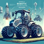 Tesla Electric Tractor Plans Leaked - Detailed and vivid concept art of entirely robotic electric tractors designed by a rocket science company. The tractors should have an advanced, futur (1)