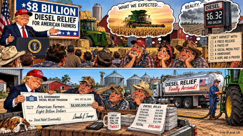 Farmers Await Diesel Relief (3) 10 Observations on Trump's $8 Billion Diesel Relief for Farmers