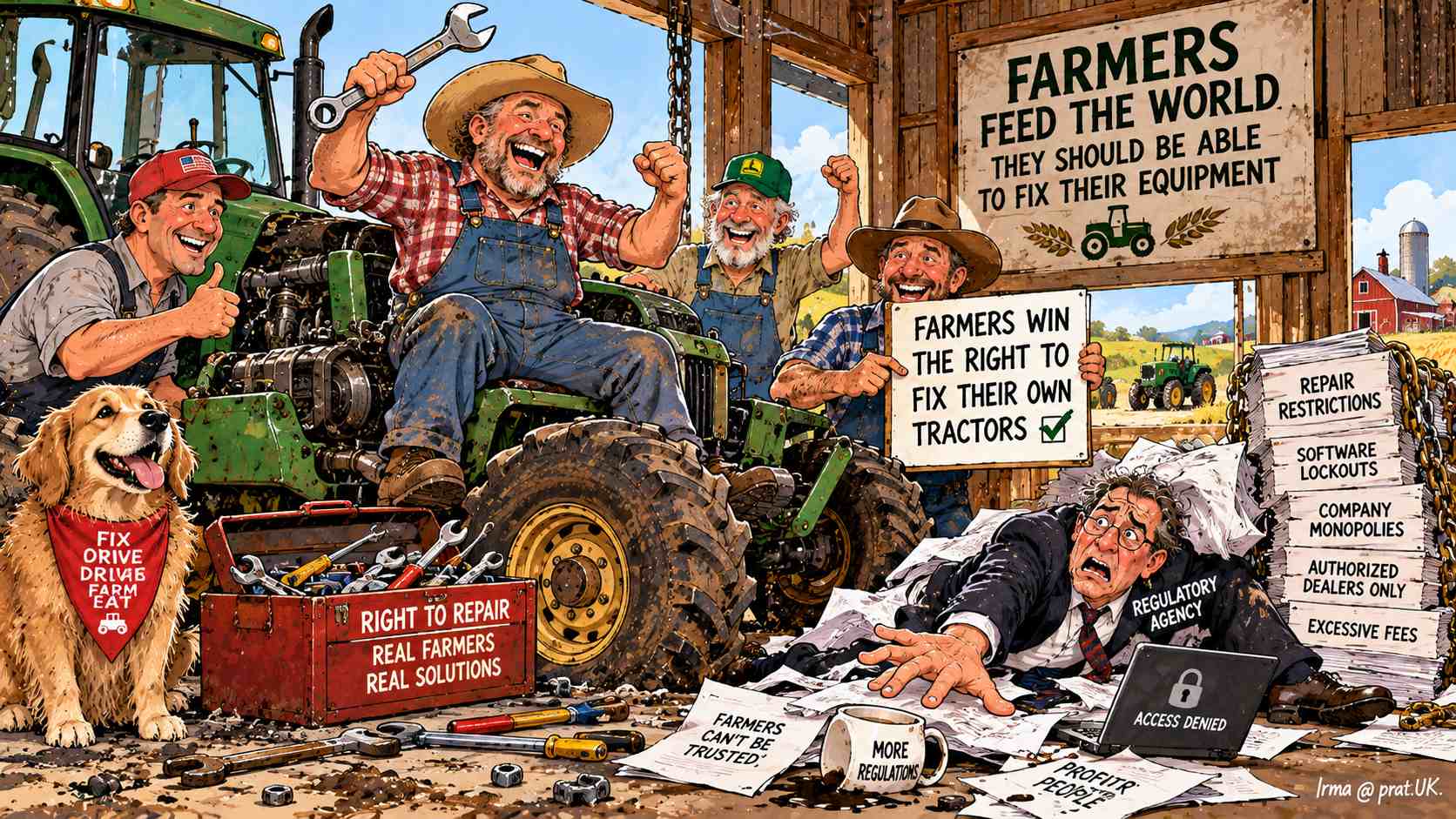 Farmers Win the Right to Fix Their Own Tractors